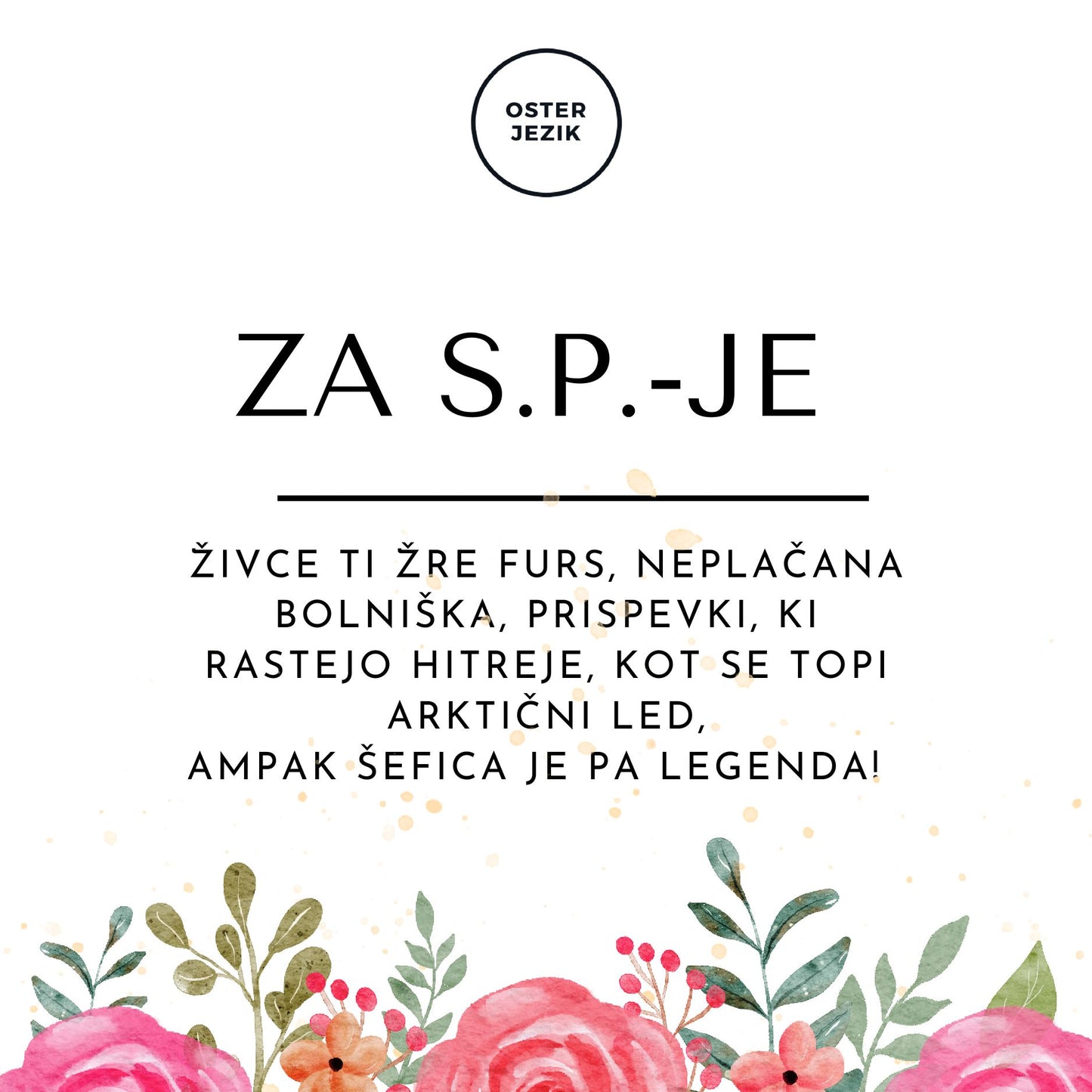 Magnet "ZA S.P.-JE" (šefica)