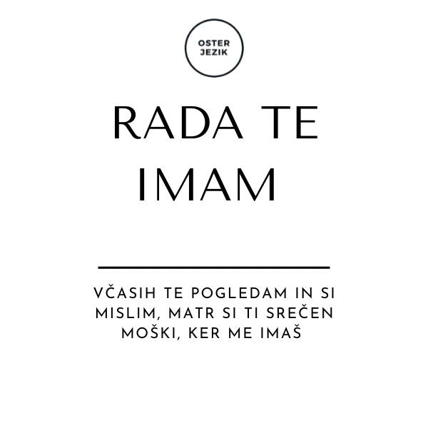 Magnet "RADA TE IMAM"