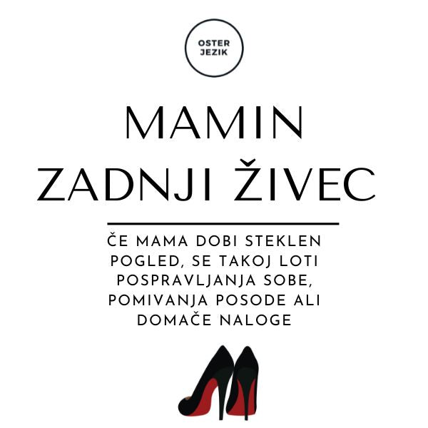 Magnet "MAMIN ZADNJI ŽIVEC"