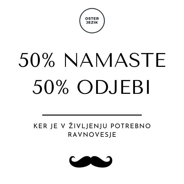 Magnet "50% NAMASTE 50% ODJEBI"