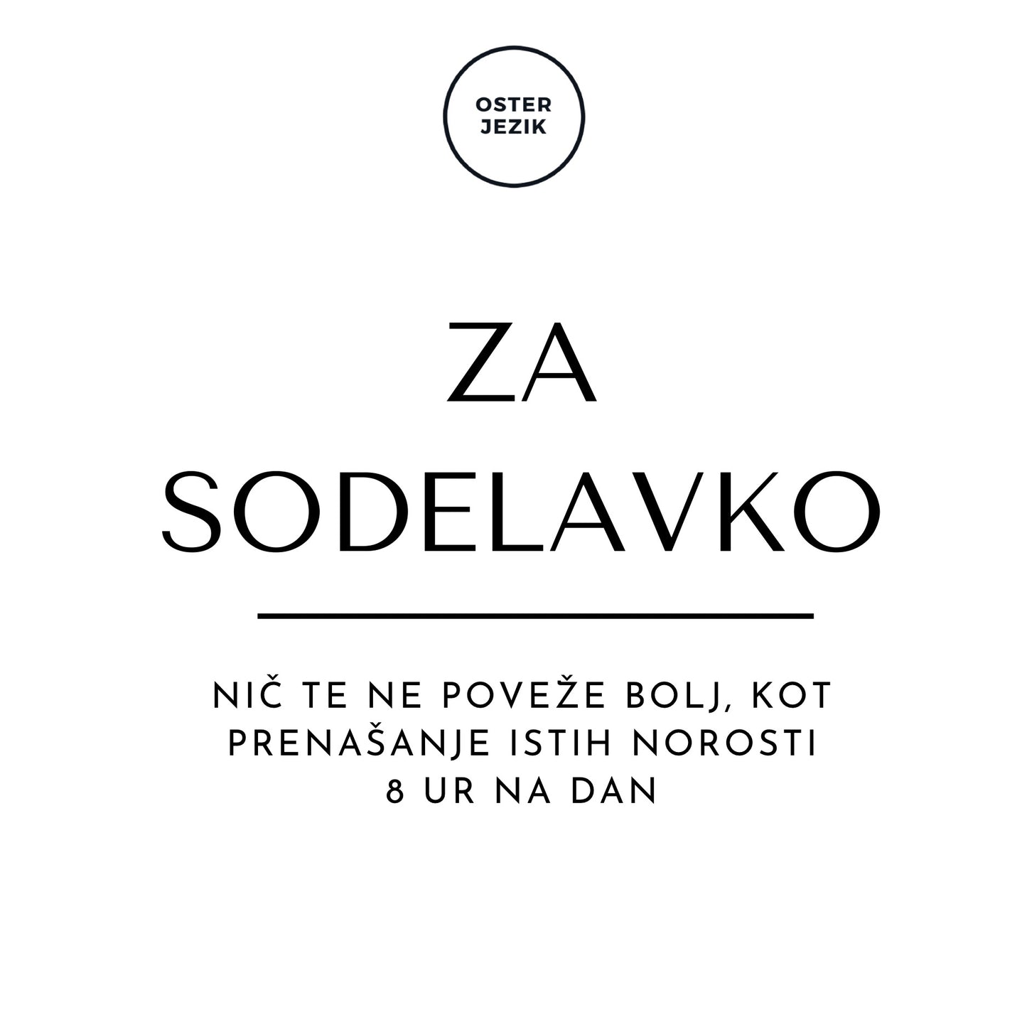 Magnet "ZA SODELAVKO"