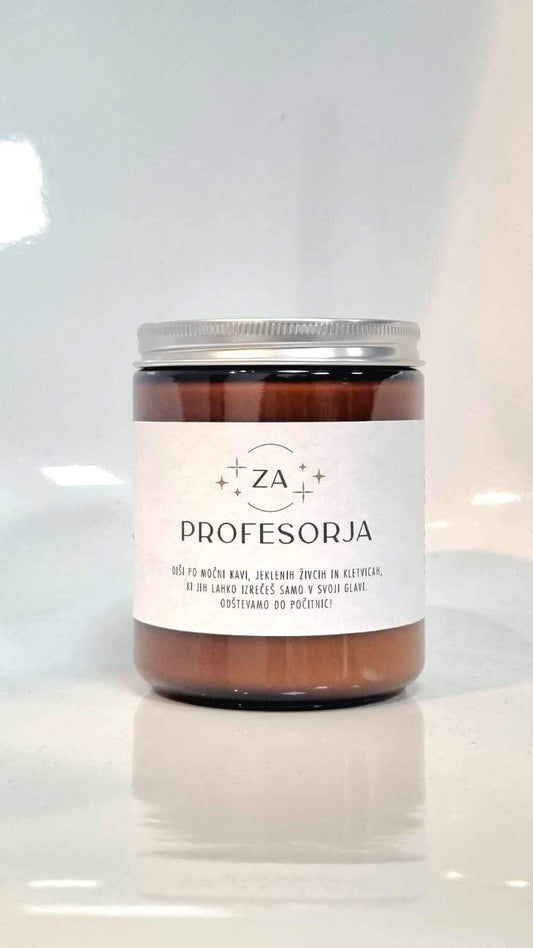 Aromaterapevtska dišeča sveča "ZA PROFESORJA"