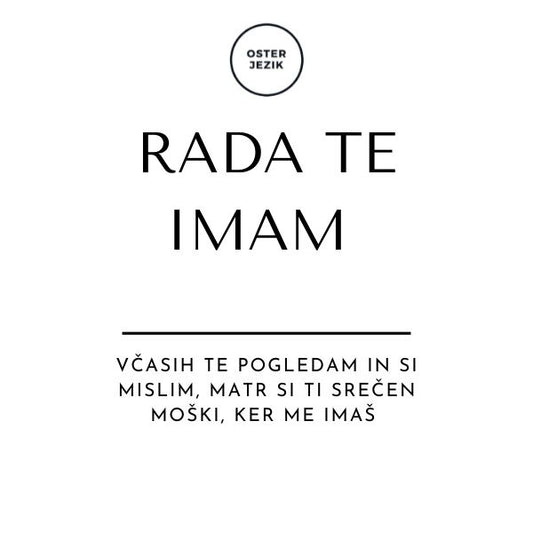 Magnet "RADA TE IMAM"