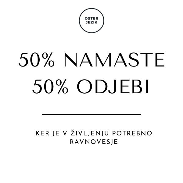 Magnet "50% NAMASTE 50% ODJEBI"